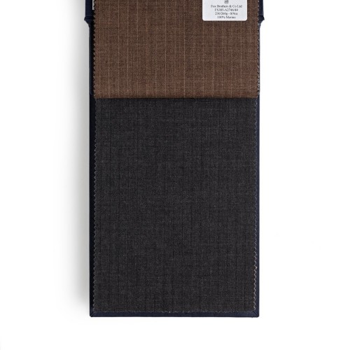 Golden Fox Narrow Charcoal Pinstripe